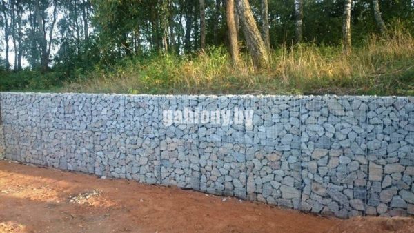 Строительство подпорных стен из габионов в Минске